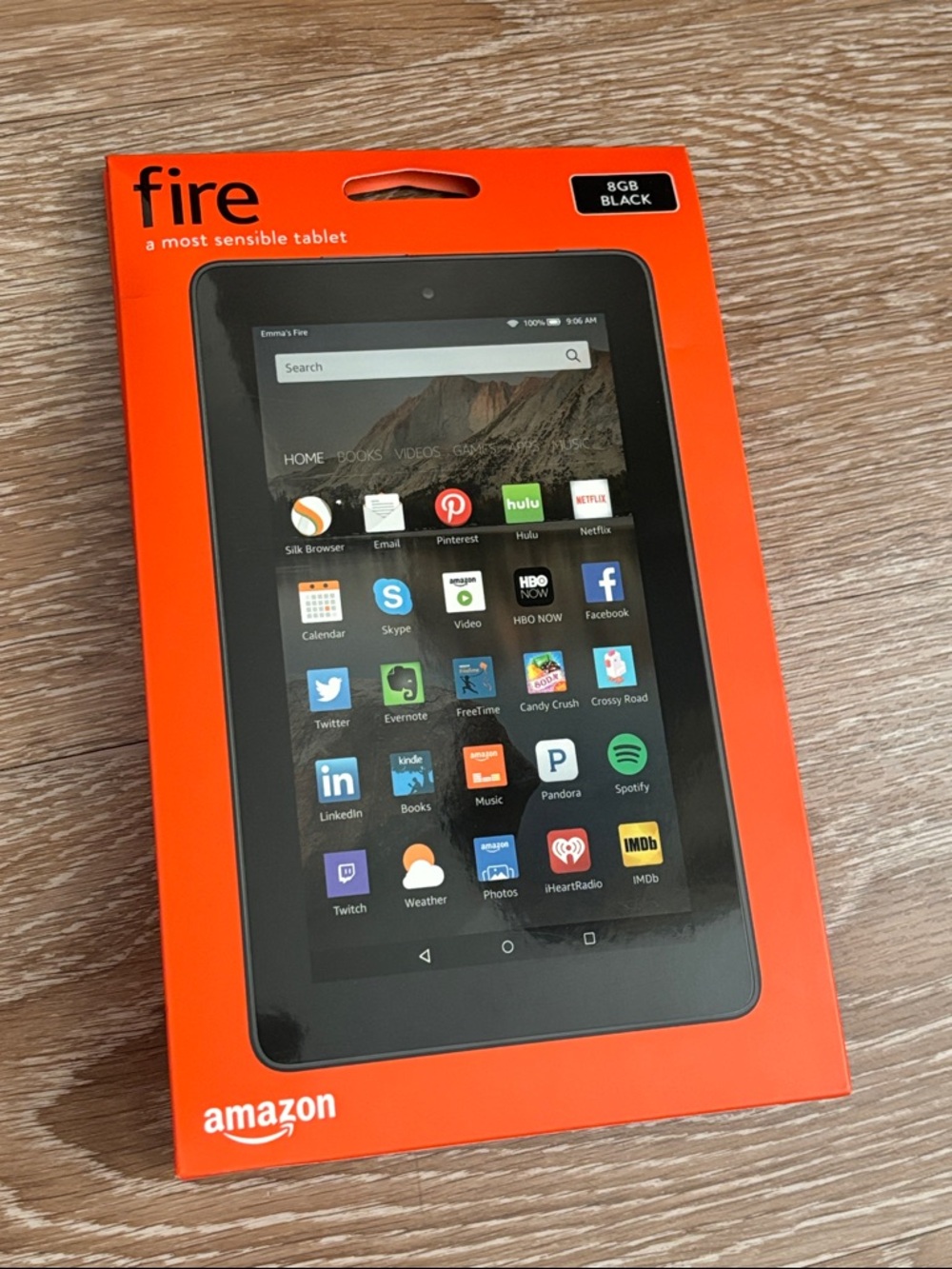 New! Amazon Fire 8GB tablet, 5th generation, black